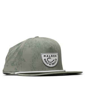 Malbon Golf And Tackle Snapback - Steel Ripple