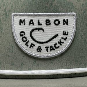 Malbon Golf And Tackle Snapback - Steel Ripple