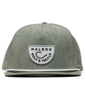 Malbon Golf And Tackle Snapback - Steel Ripple