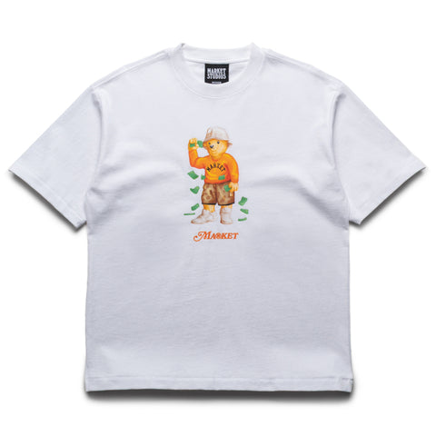 Market Making It Rain Bear Tee - White