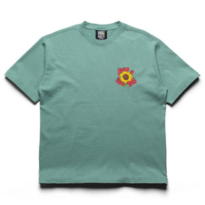 Market Smiley Sunflower Tee - Malachite Green