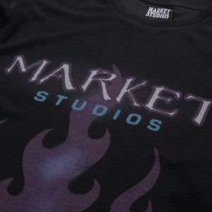 Market Through The Flames Thermal L/S Tee - Black