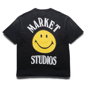 Market Smiley Lockup Tee - Black