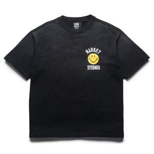 Market Smiley Lockup Tee - Black