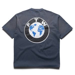 Market F The World Tee - Indigo Blue