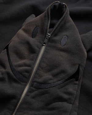 Market Smiley Devil Full Zip Hoodie - Black