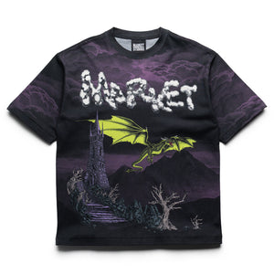 Market Dragon On The Horizon Tee - Black/Purple