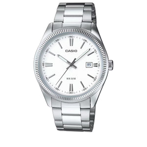 Casio Stainless Steel Analog Watch - White