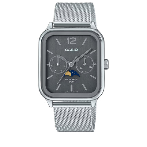Casio MTP-M305M Analog Watch - Silver/Grey