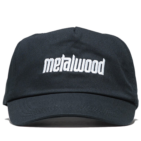 Metalwood Studio Metal Logo 5 Panel Hat - Black