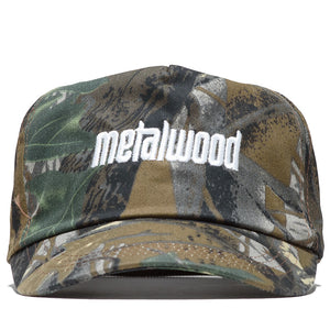 Metalwood Studio Metal Logo 5 Panel Hat - Real Leaf Camo