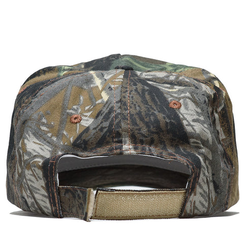 Metalwood Studio Metal Logo 5 Panel Hat - Real Leaf Camo