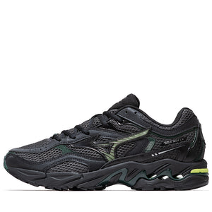 Mizuno Wave Mustang LS - Black Oyster/Green Glow