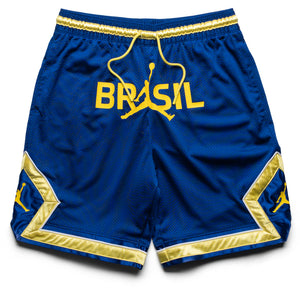 Jordan Brazil Mesh Diamond Shorts - Old Royal/Yellow Pulse