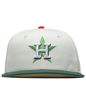 New Era x Politics Houston Astros 59FIFTY Fitted - Chrome/Mountain Pine