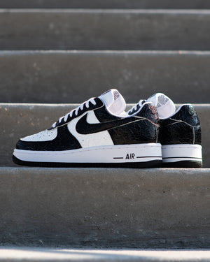Nike Air Force 1 'Cracked Leather' - Black/White