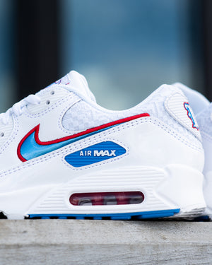 Nike NFL Rivalry Air Max 90 Texans - White/Italy Blue