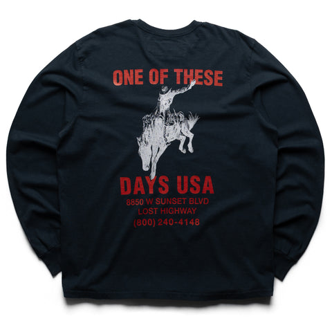 One Of These Days Break On Through L/S Tee - Black