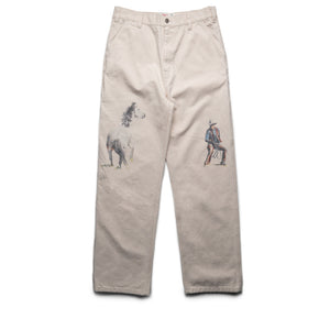 One Of These Days If Not For The Rest Of Time Painters Pants - Natural