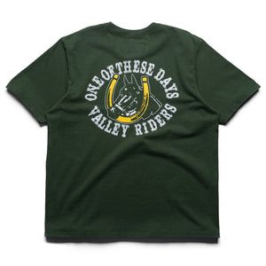 One Of These Days Valley Riders Tee - Sun Faded Washed Forest Green