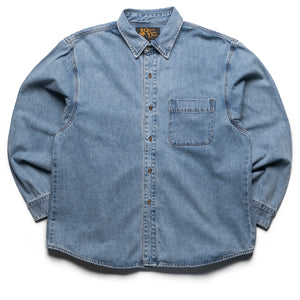 One Of These Days Denim Button Down Shirt - Indigo