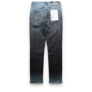 Purple Brand Mid Rise Slim Straight Leg Coated Gradient Jean - Mid Indigo