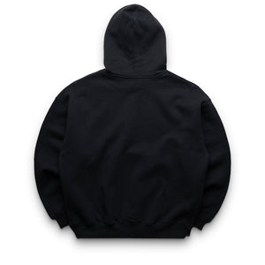 Purple Brand Smudged Gothic Hoodie - Black