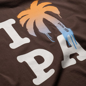 Palm Angels I Love PA Over Tee - Brown