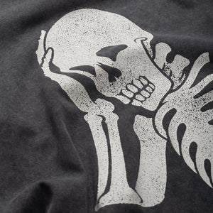 Palm Angels Skull Double Layer Shirt - Black/Off White