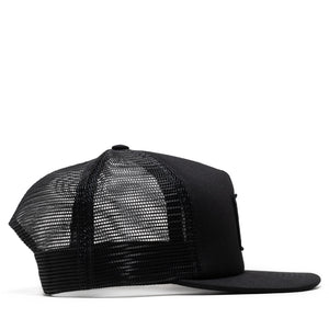 Parra Measuring Tape Logo 5 Panel Hat - Black