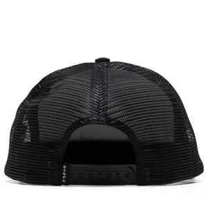 Parra Measuring Tape Logo 5 Panel Hat - Black