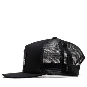 Parra Measuring Tape Logo 5 Panel Hat - Black