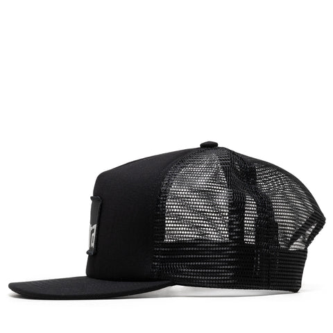 Parra Measuring Tape Logo 5 Panel Hat - Black
