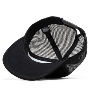 Parra Measuring Tape Logo 5 Panel Hat - Black