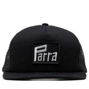 Parra Measuring Tape Logo 5 Panel Hat - Black
