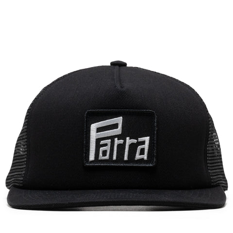 Parra Measuring Tape Logo 5 Panel Hat - Black