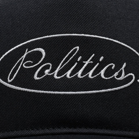 Politics x '47 Alternate Script Logo Hitch Snapback - Black