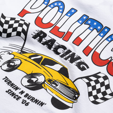 Politics Racing Tee - White