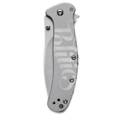 Politics Pocket Knife - Grey