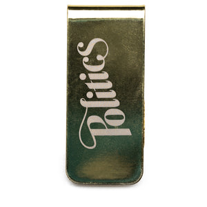 Politics Money Clip - Gold