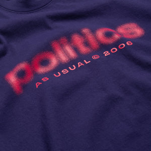 Politics Blur Tee - Purple