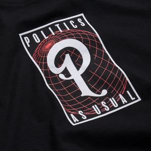 Politics Globe Tee - Black