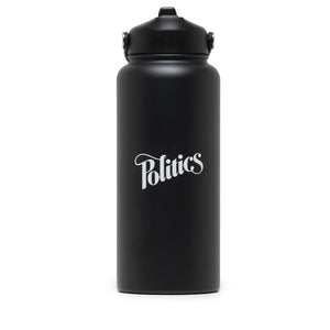 Politics Thermos Water Bottle - Black
