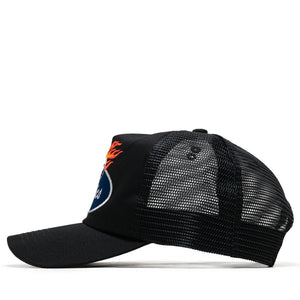 Politics Flaming Dice Trucker Hat - Black