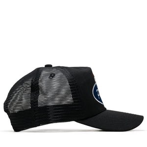 Politics Flaming Dice Trucker Hat - Black