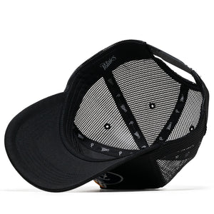 Politics Flaming Dice Trucker Hat - Black
