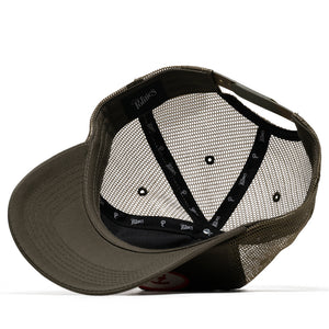 Politics Oval Trucker Hat - Olive