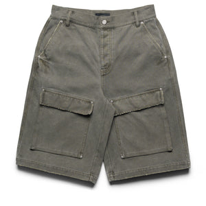 Purple Brand Canvas Cargo Shorts - Green