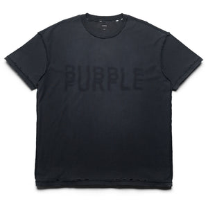 Purple Brand Layered Wordmark Tee - Black