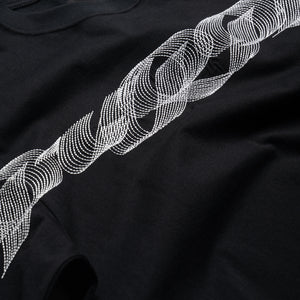 Purple Brand Ribbon Tee - Black